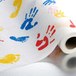 Table Paper Tiny Tracks™ 18 Inch Width 125 Foot Length Print (Hands) Crepe - BeHope