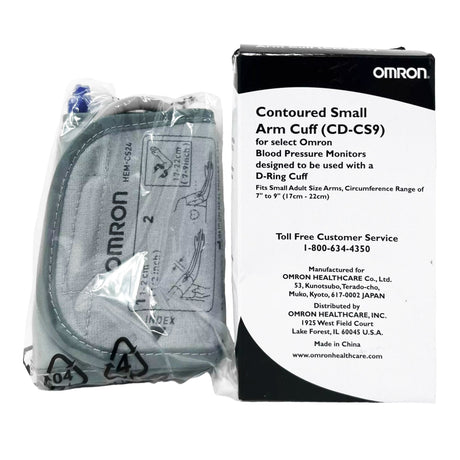 Reusable Blood Pressure Cuff Omron® 17 to 22.8 cm Arm Nylon Cuff Small Cuff - BeHope